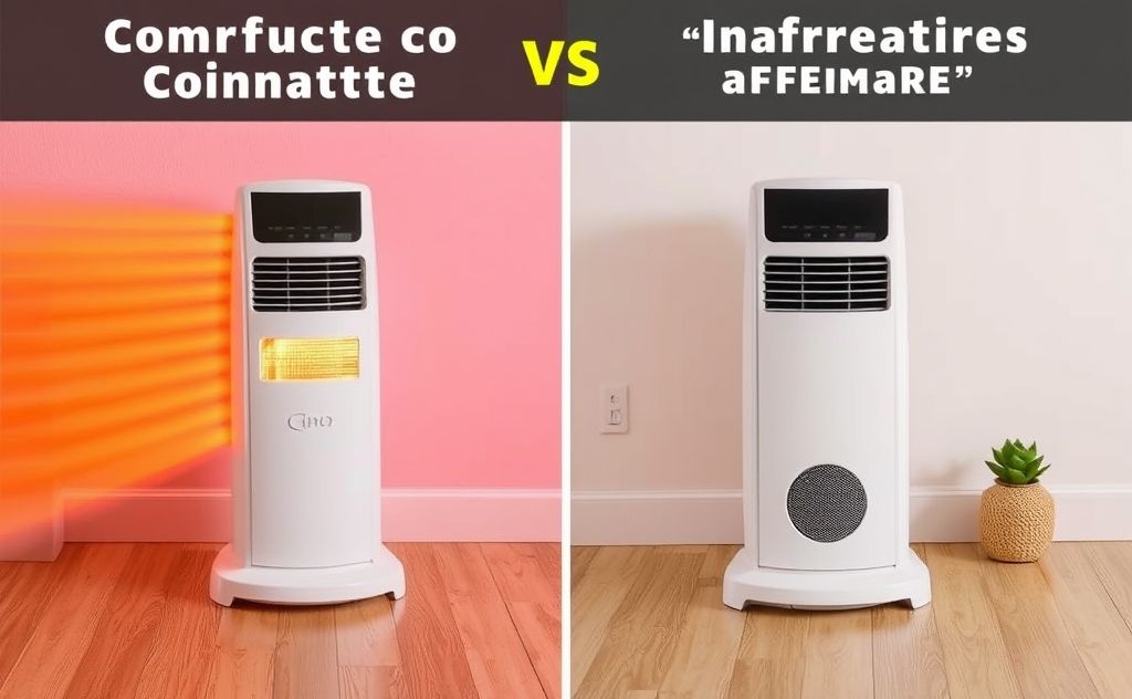 Compare ceramic and infrared heaters side by side