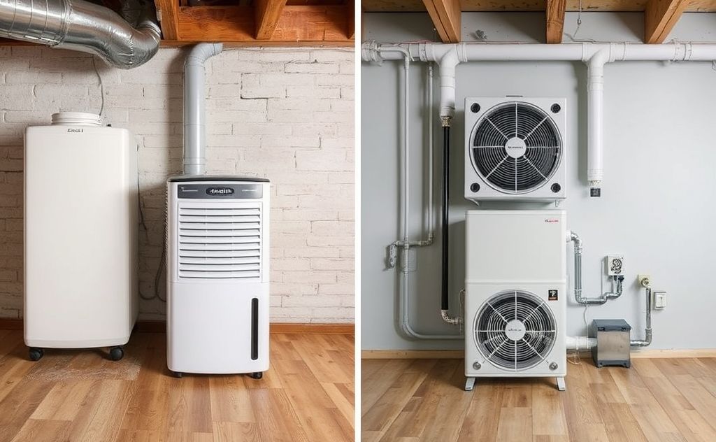 Compare dehumidifiers and HVAC systems side by side