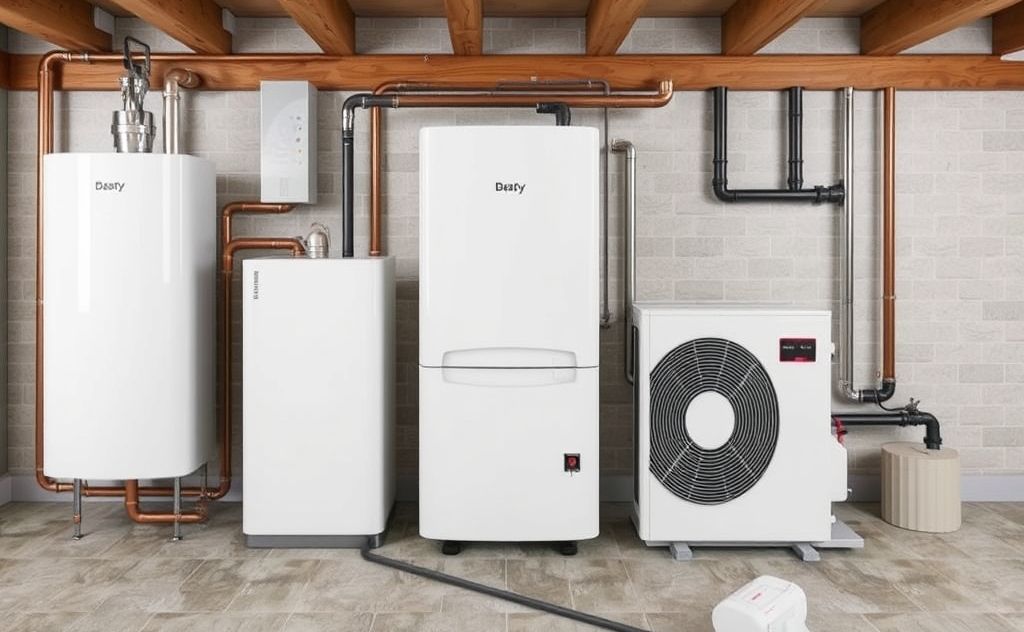 Compare hydronic boiler and heat pump systems
