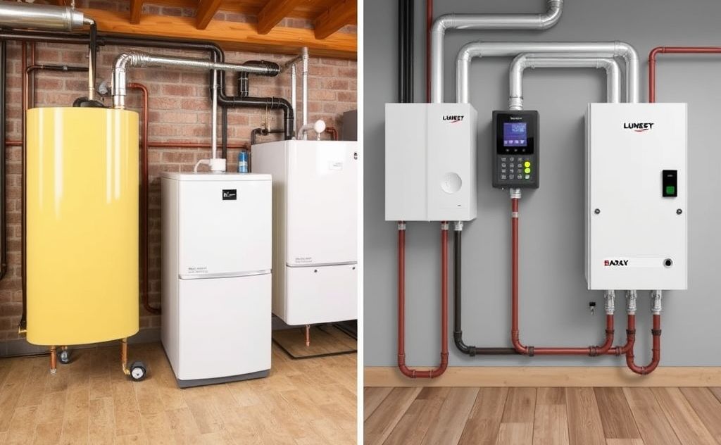 Compare hydronic boilers and electric heating systems side by side.