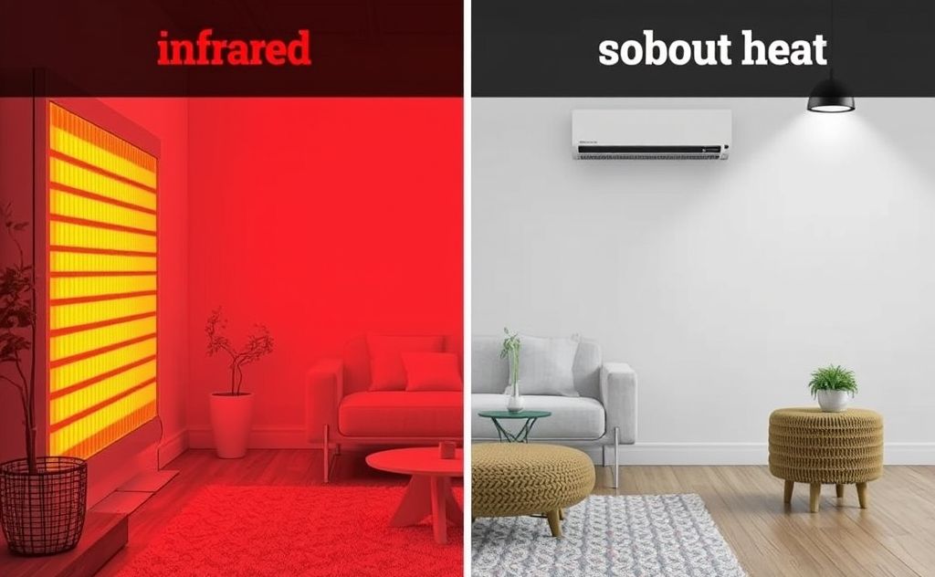Compare infrared and radiant heaters in action