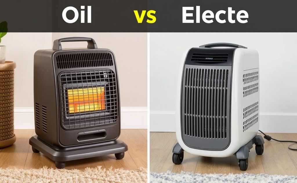 Compare oil and electric portable heaters side by side
