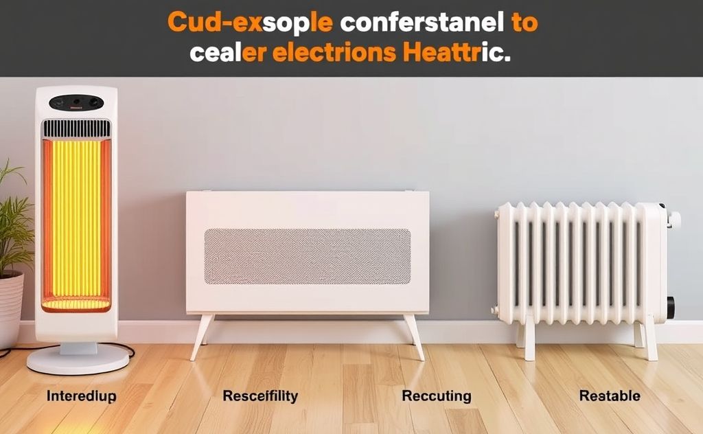 Compare performance of different electric heaters
