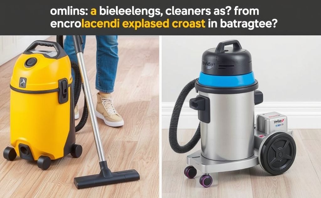 Compare vacuum cleaners and dust extractors.