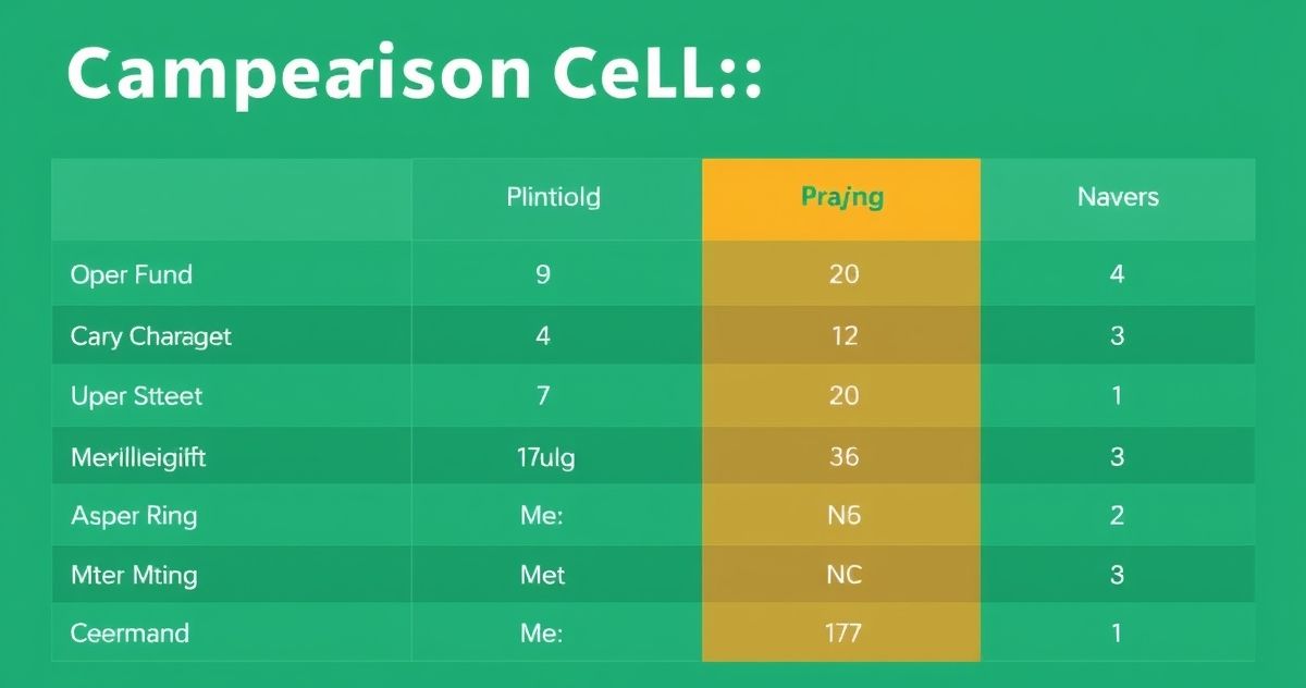 Comparison table