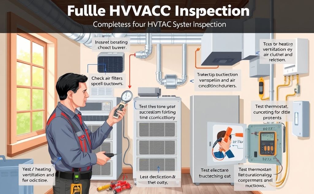 Complete HVAC inspection duration and process