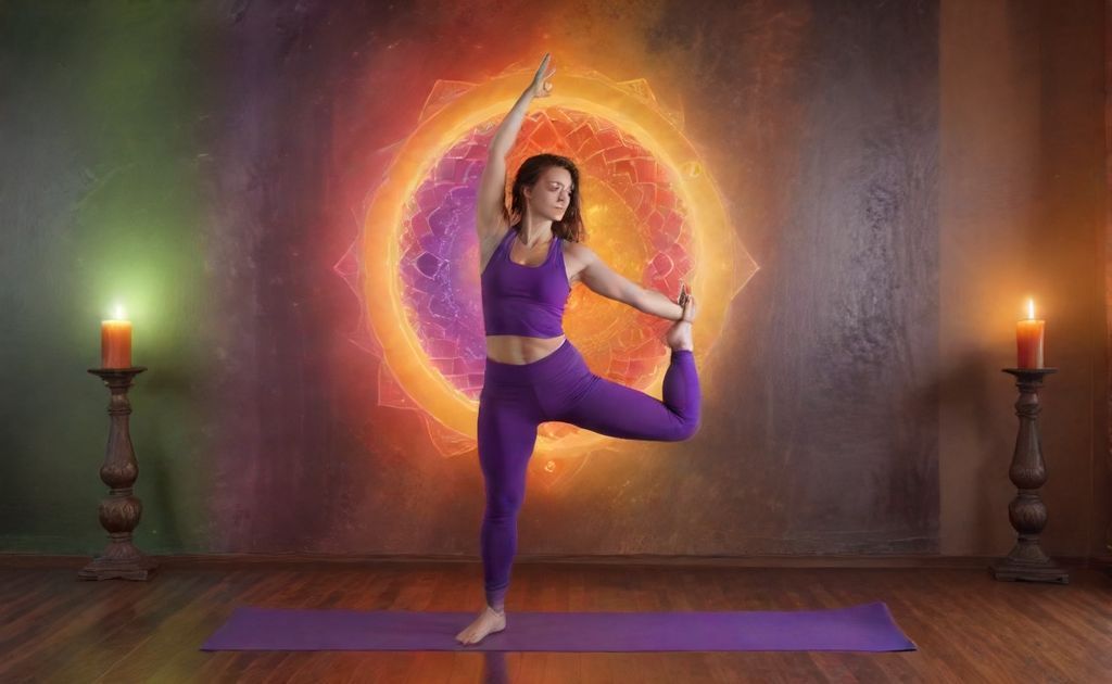 Complete chakra yoga flow with poses and energy