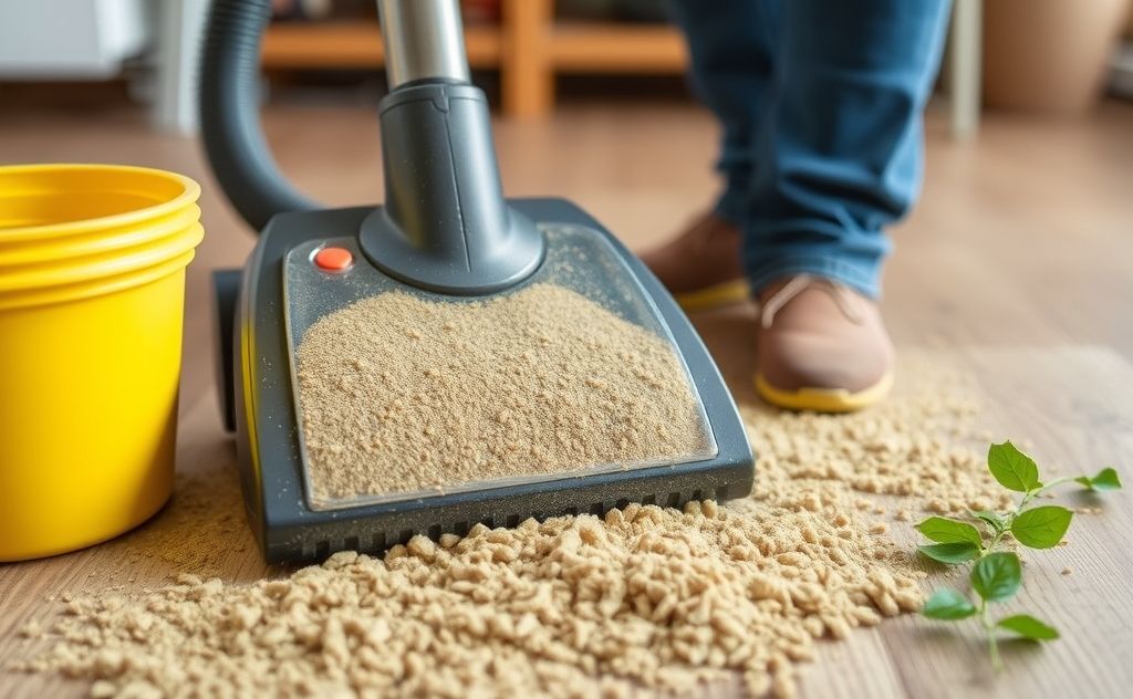 Composting vacuum cleaner dust for a greener home
