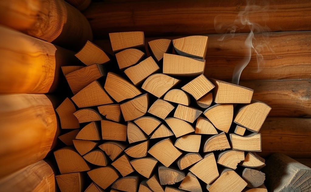 Compressed wood logs offer eco-friendly heating solutions.