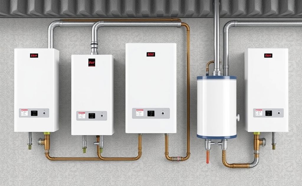 Condensing and non-condensing tankless water heaters