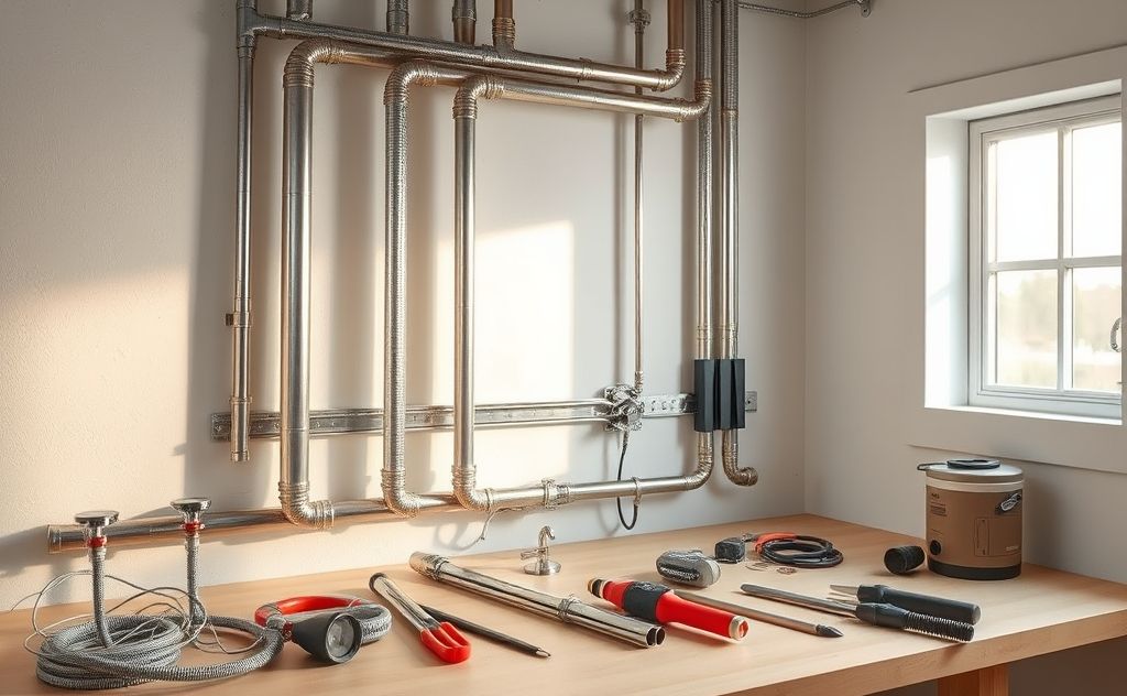 Conduit setup for efficient water heater installation
