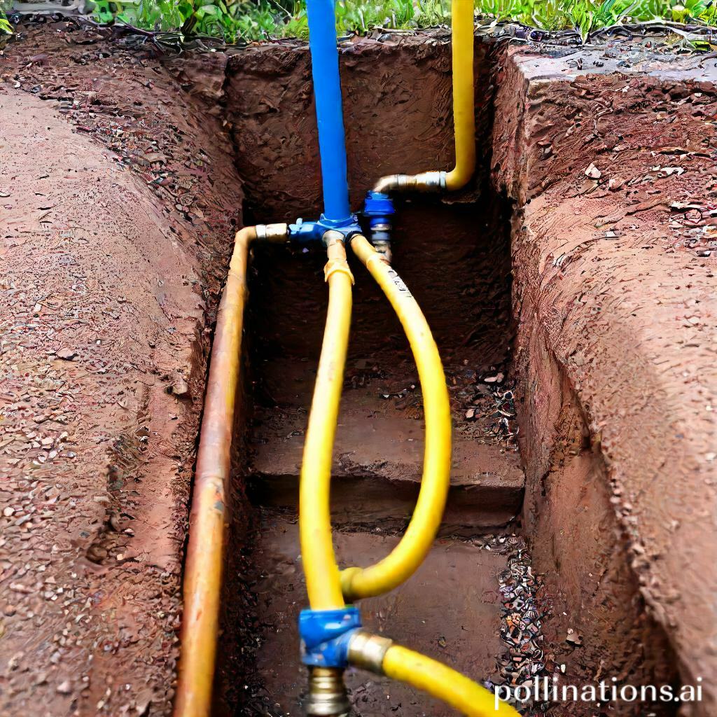 Connecting the gas supply line.