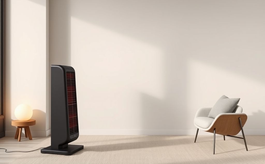 Contemporary heater design with sleek lines and style