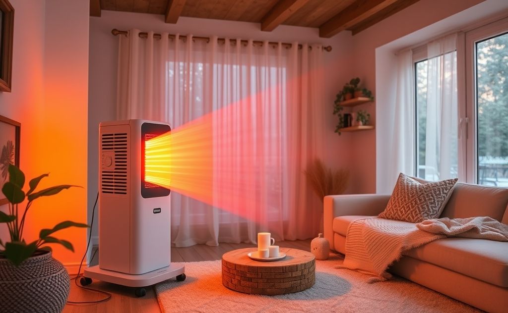 Convection heater warming a cozy indoor space