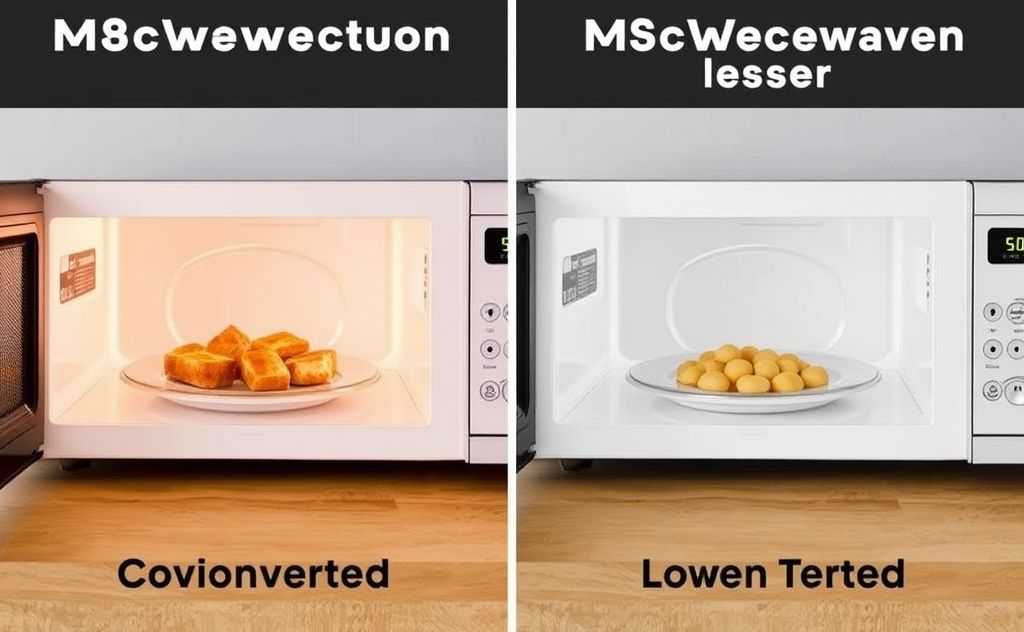 Convection microwaves cooking speed comparison