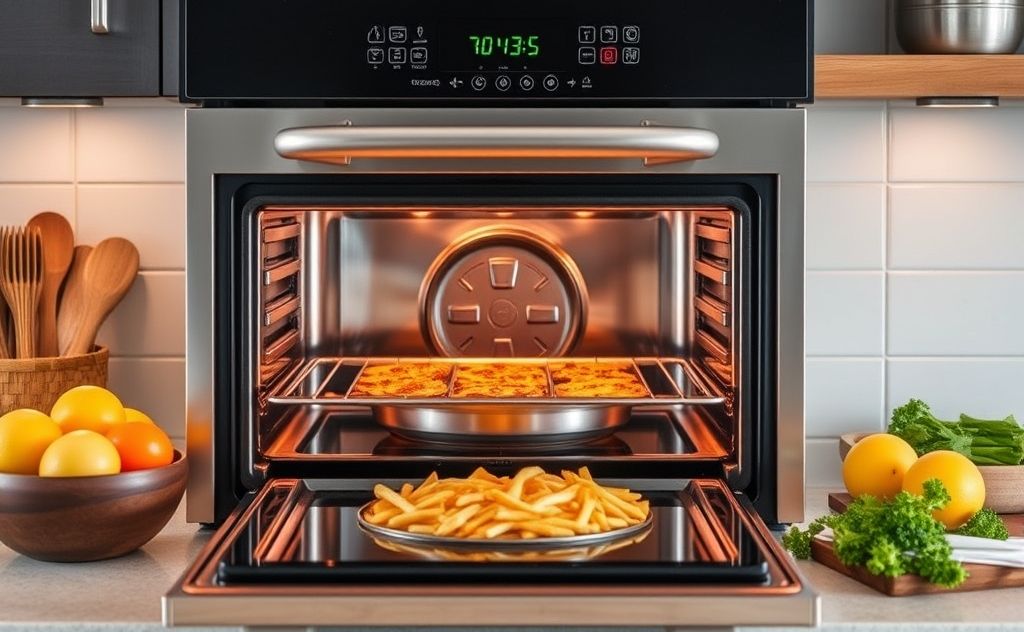 Convection oven saving energy and cooking efficiently