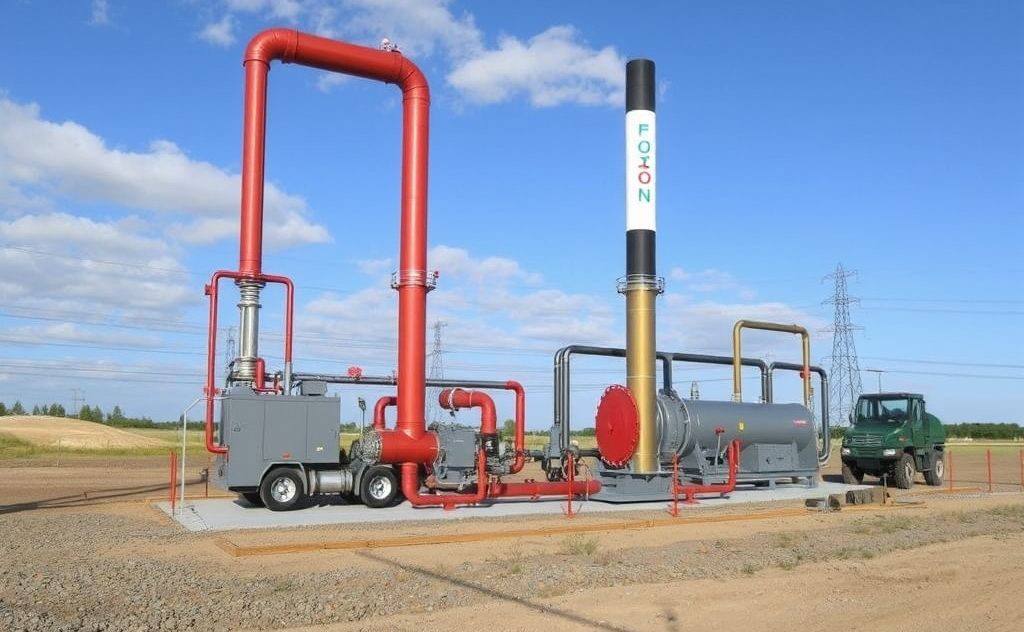 Conversion of oil heat to electricity process