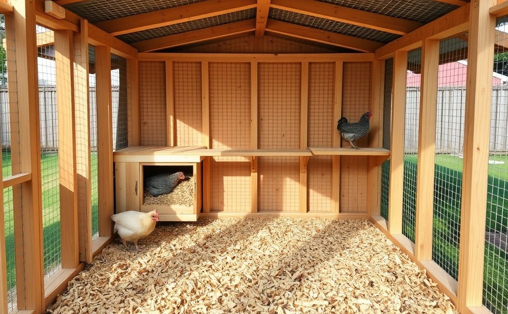 Coop size for ten chickens 40 square feet