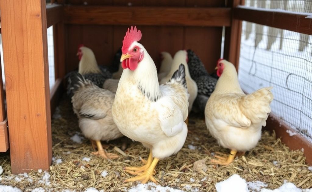 Coop strategies for keeping chickens warm winter