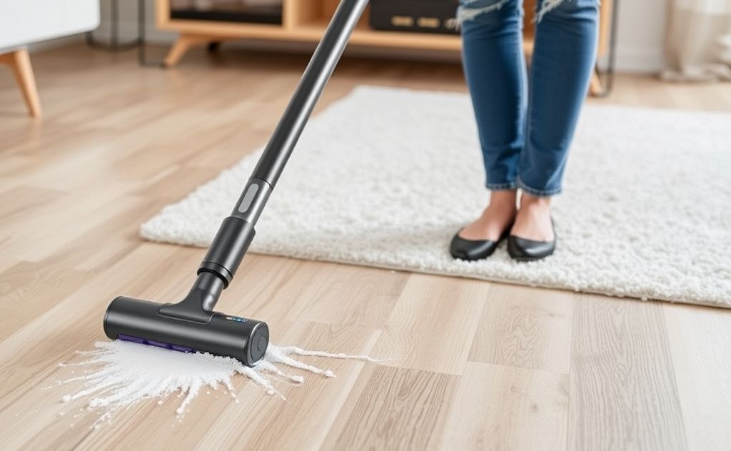 Cordless vacuum for versatile surface cleaning tips