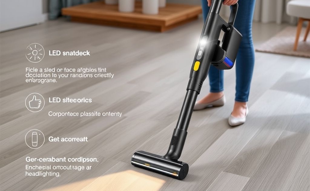 Cordless vacuum with LED headlights benefits