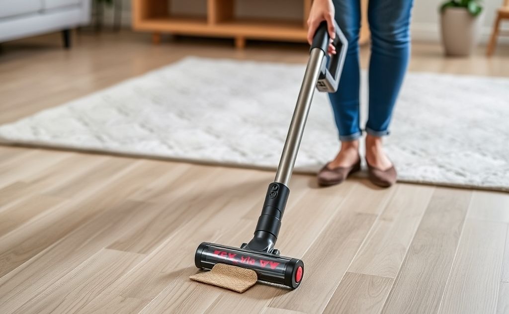 Cordless vacuum with versatile attachments in action