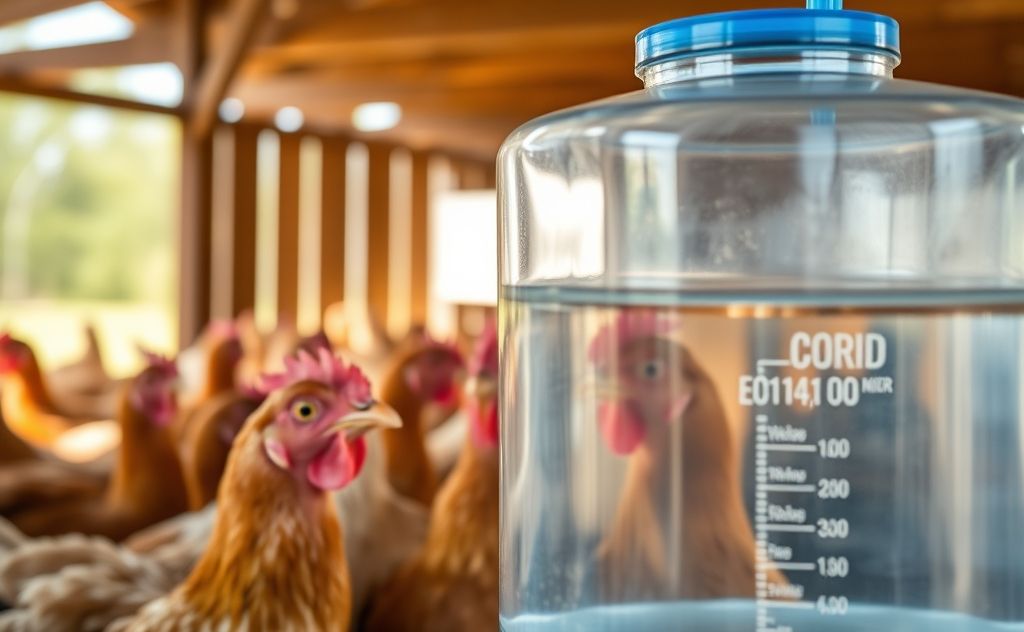 Corid dosage for chickens in water mix