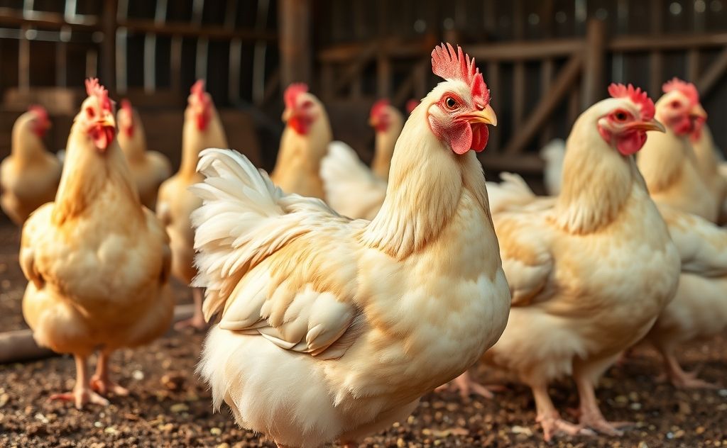 Cornish Cross Chickens breed for meat production