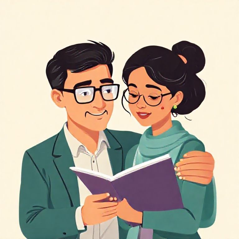 Nirjara with her father, Prof. Siddharth Sanghvi