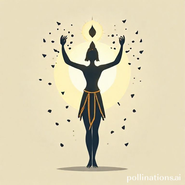 Illustration symbolizing Nirjara (shedding karma)