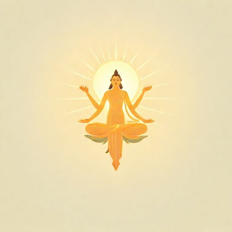 Illustration symbolizing Siddha (spiritual liberation)