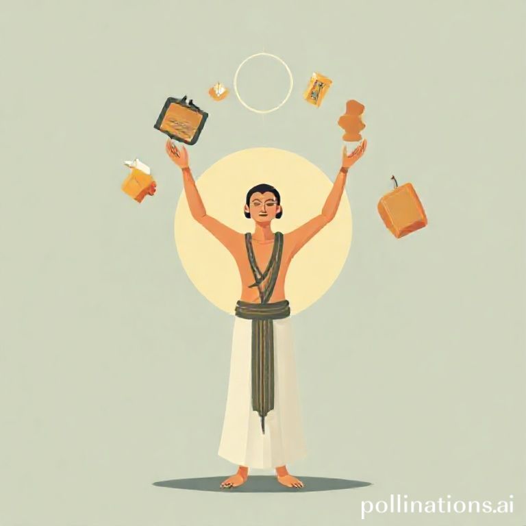 Illustration symbolizing Vyutsarg (renunciation)