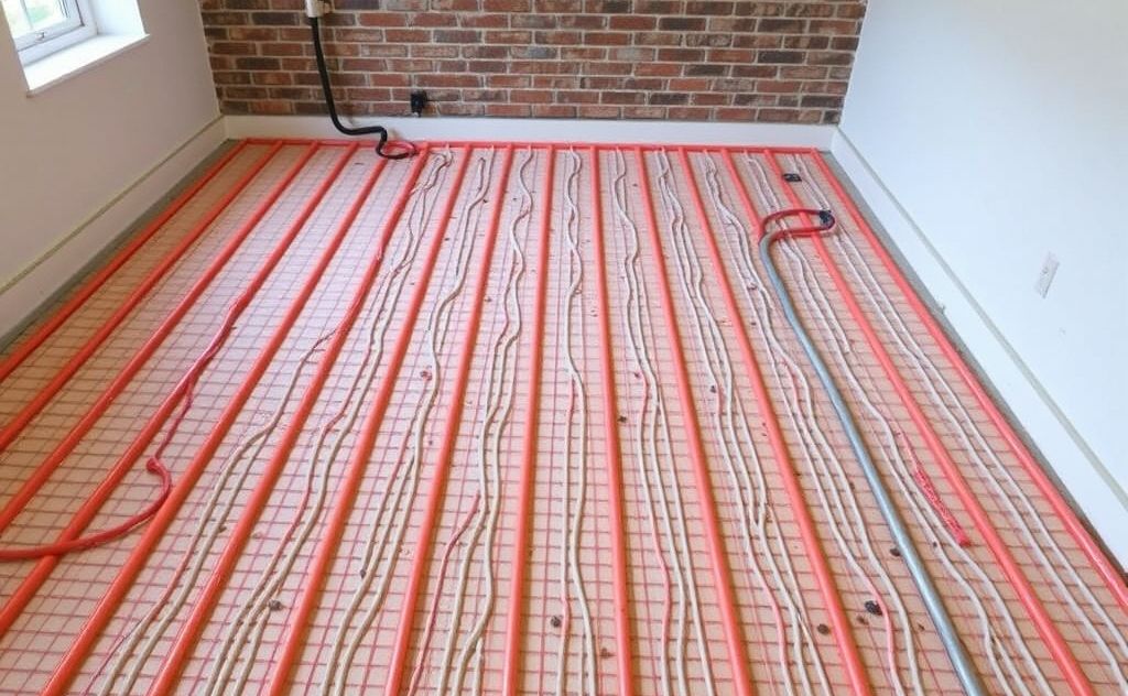 Cost breakdown for radiant floor heating setup