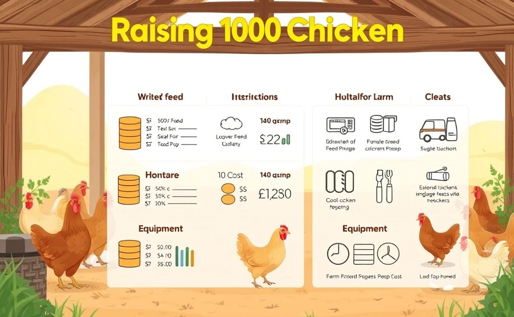 Cost breakdown for raising 100 chickens
