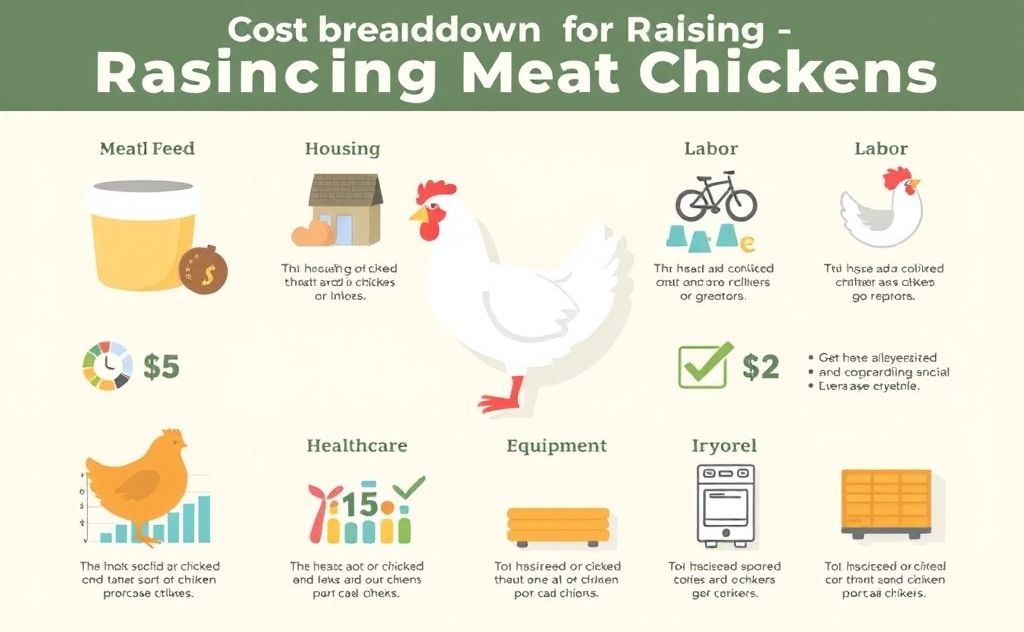 Cost breakdown for raising meat chickens