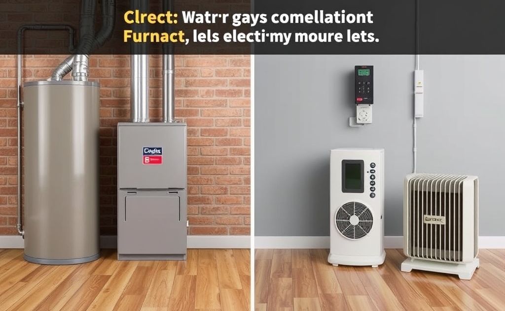 Cost comparison natural gas furnaces electric heaters
