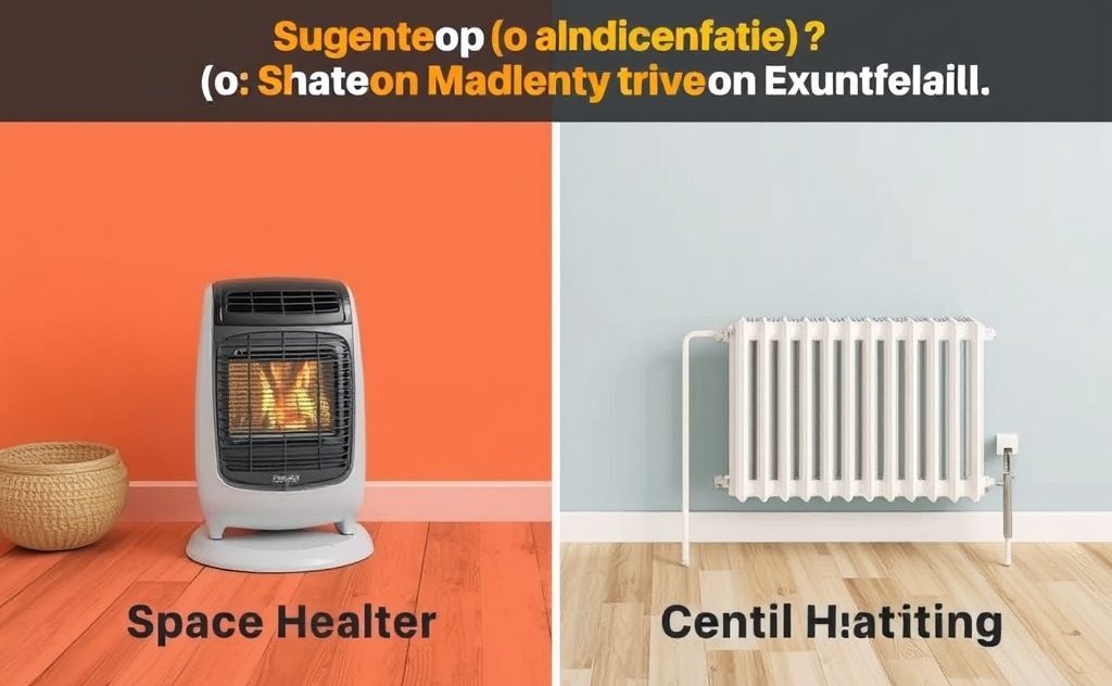 Cost comparison of space heaters vs central heating