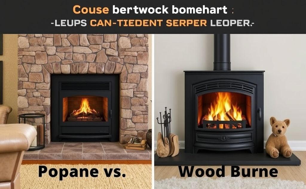 Cost comparison propane vs wood burning fireplaces