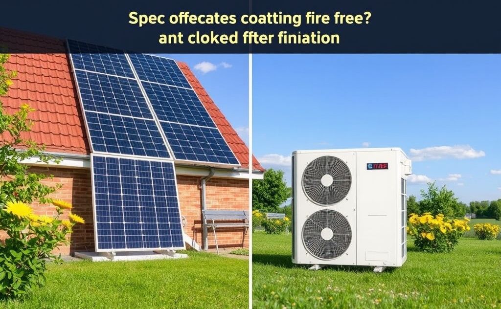 Cost comparison solar panel heat pump
