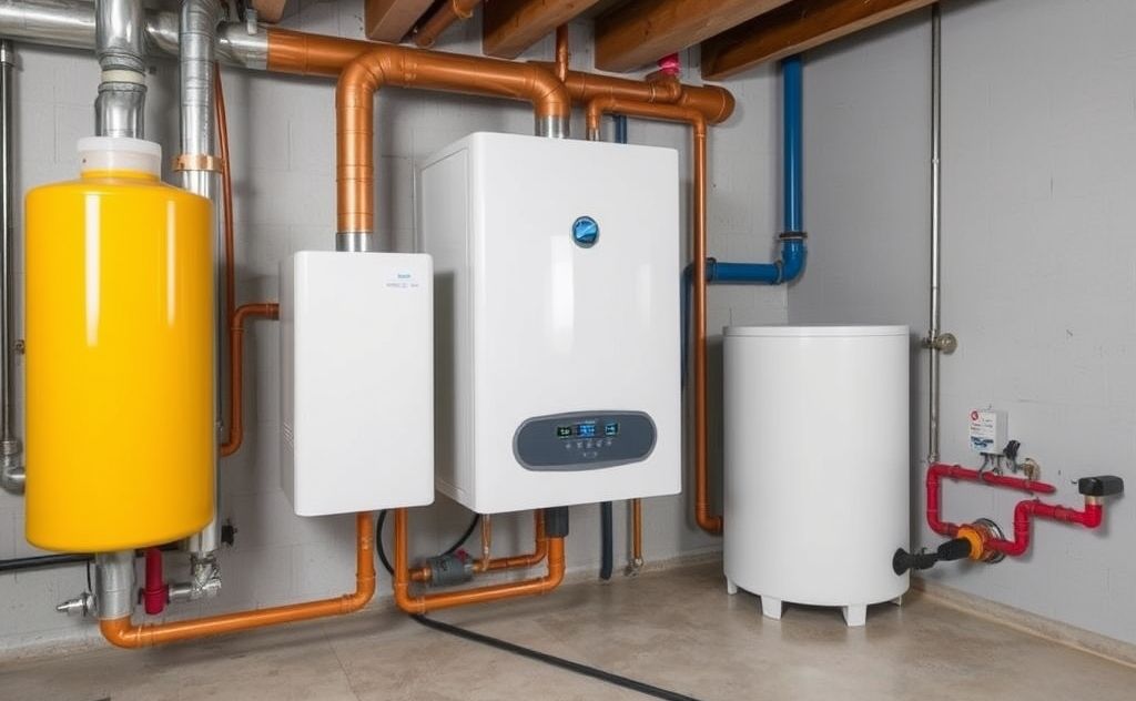 Cost factors for hydronic boiler installation