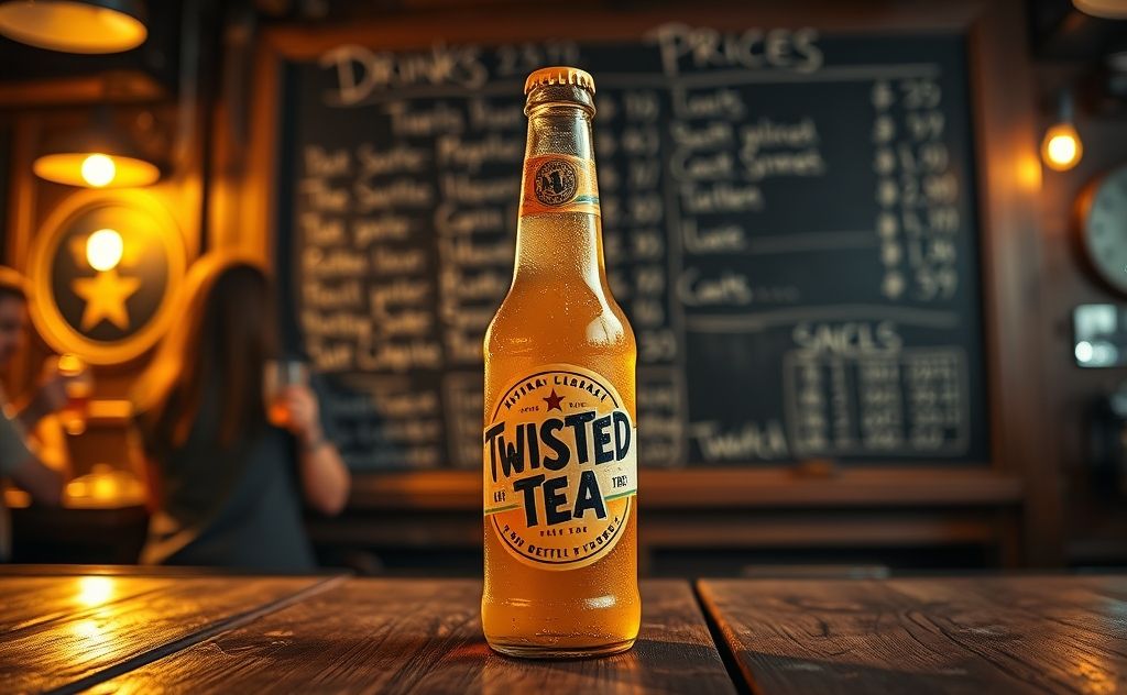 Cost of a 24 oz Twisted Tea in a bar setting