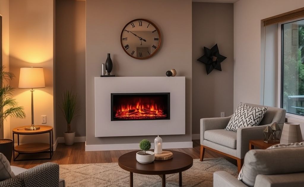 Cost of running an electric fireplace in a cozy room