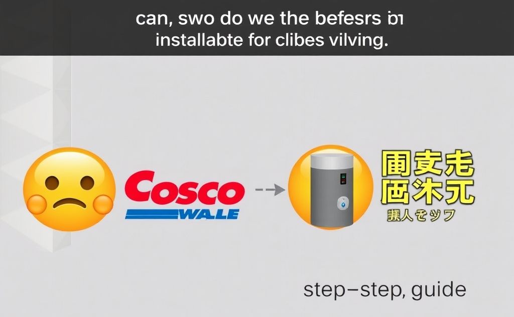 Costco gas water heater installation step-by-step guide.