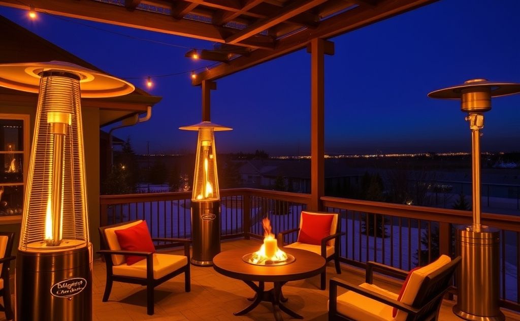 Cozy atmosphere with infrared patio heaters