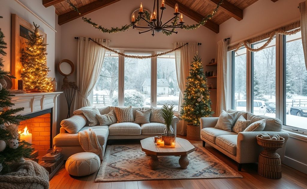 Cozy home with a warm winter atmosphere