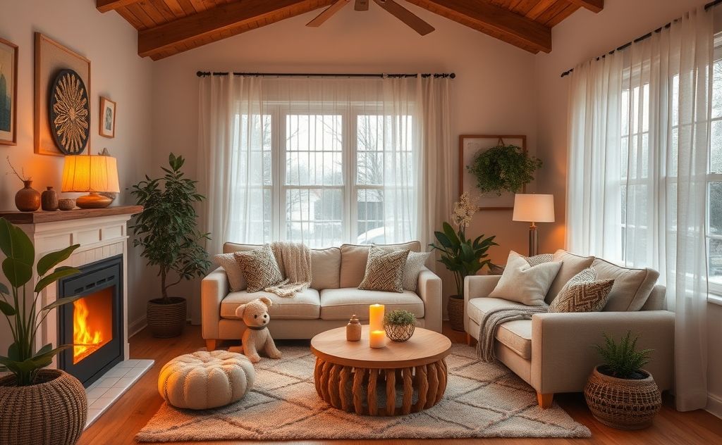Cozy home with infrared heating for allergy relief and comfort.