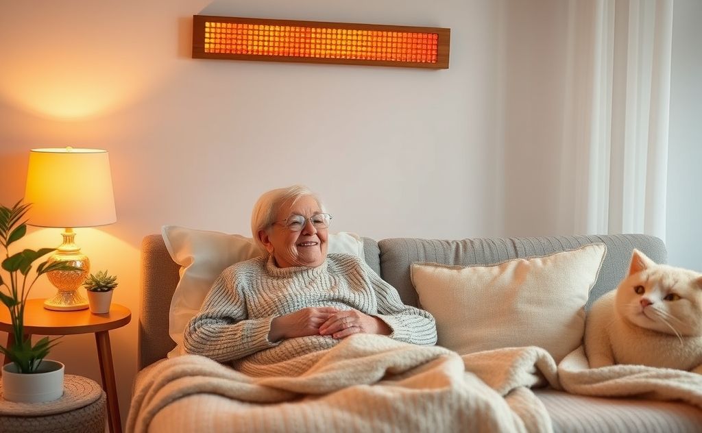 Cozy infrared heating for elderly comfort and care
