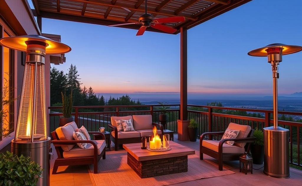 Cozy outdoor relaxation with infrared patio heaters