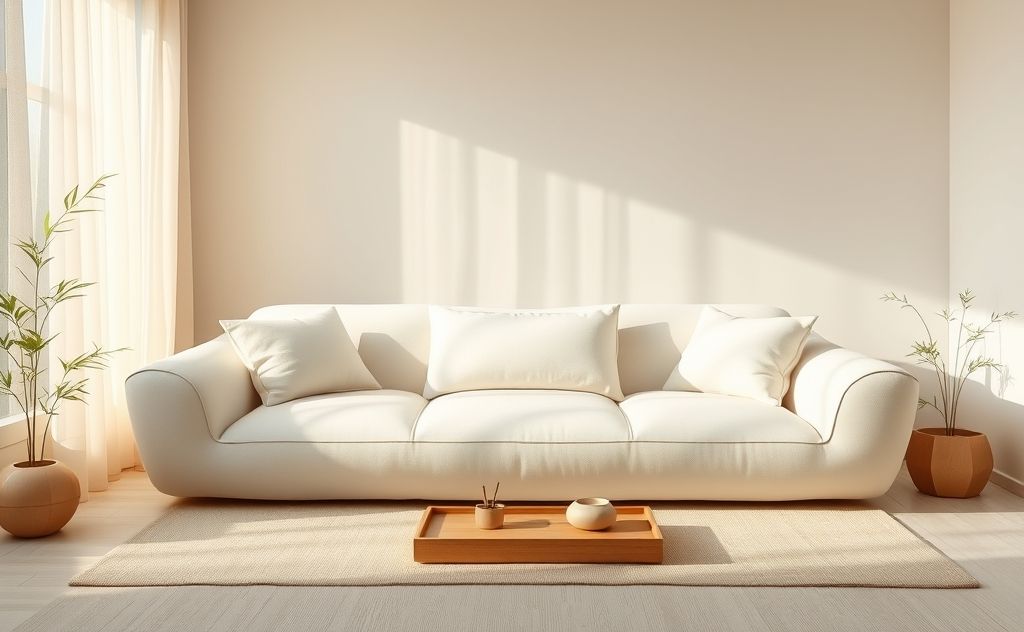 Craft Tea Wisp Clouded White Couch design