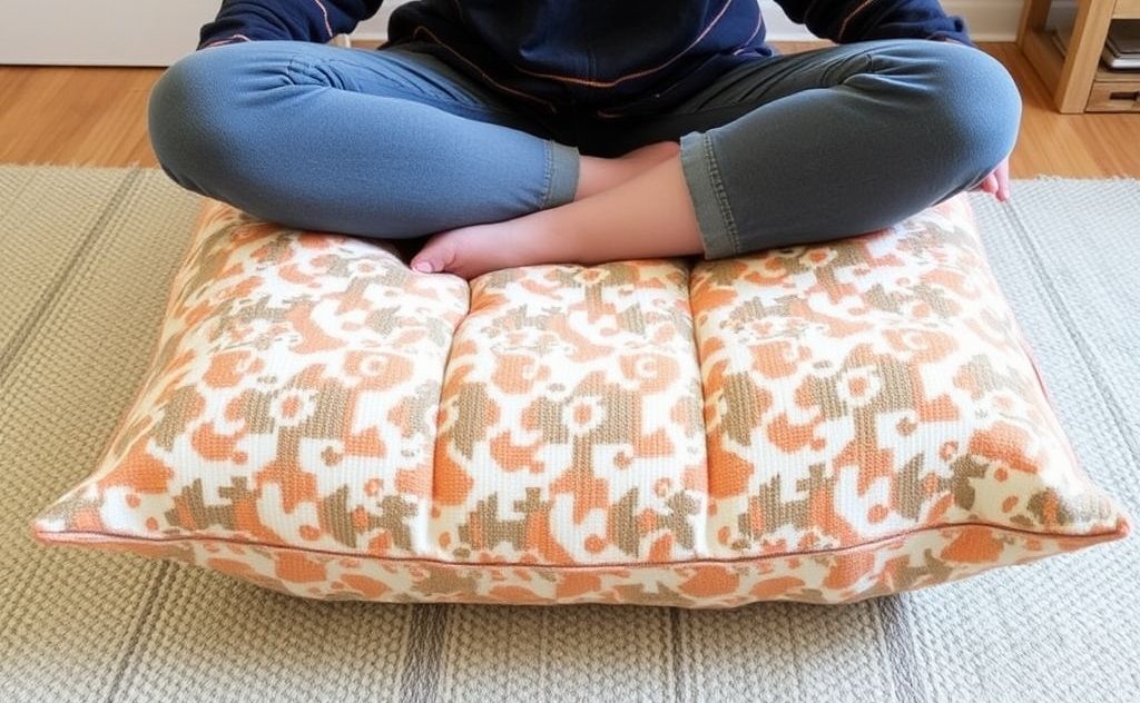 Craft a cozy meditation cushion for comfort